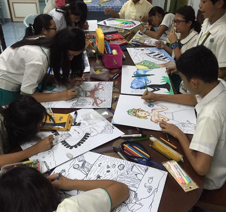 Our Junior High School students who joined the poster making contest sponsored by CSG