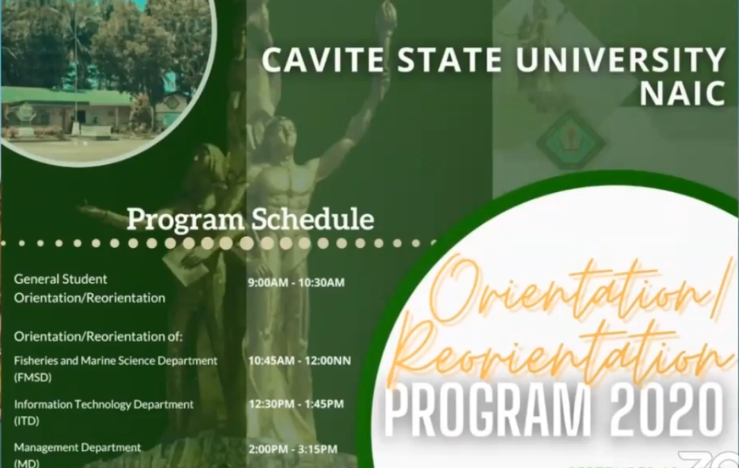 CvSU Naic goes Facebook Live for Student Orientation/Reorientation