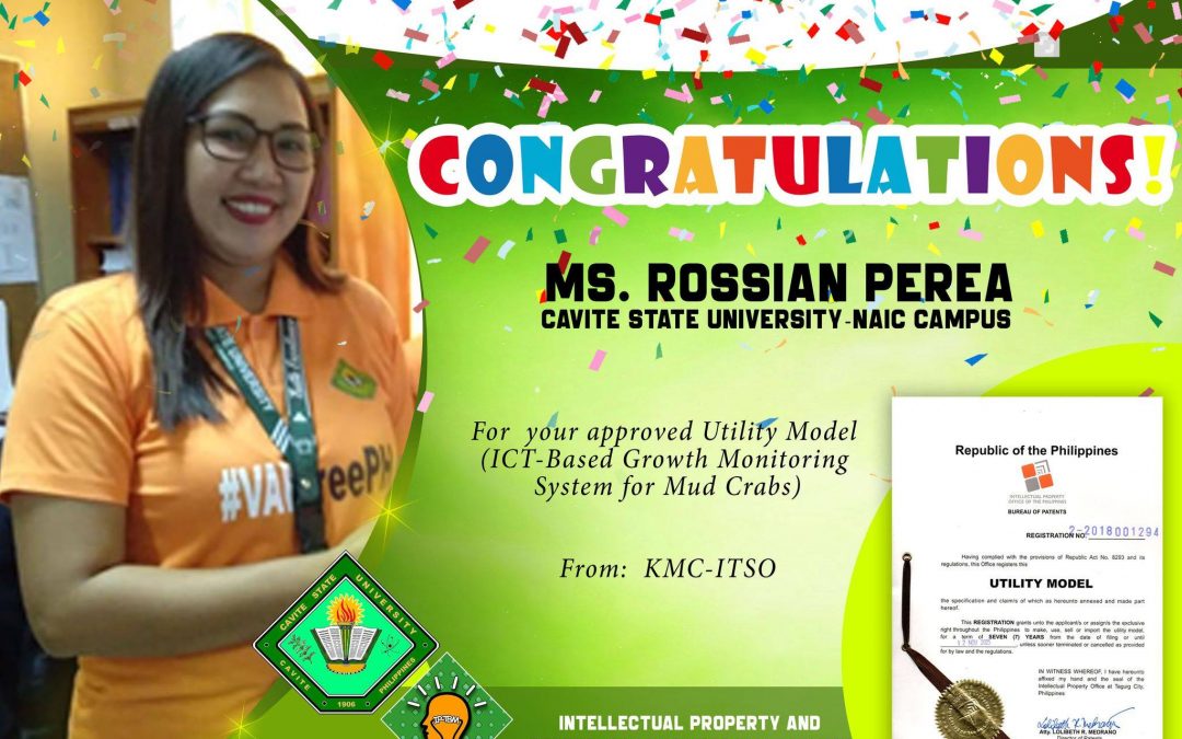 Prof. Rossian V. Perea Recognized as Female Inventor on Women’s Month